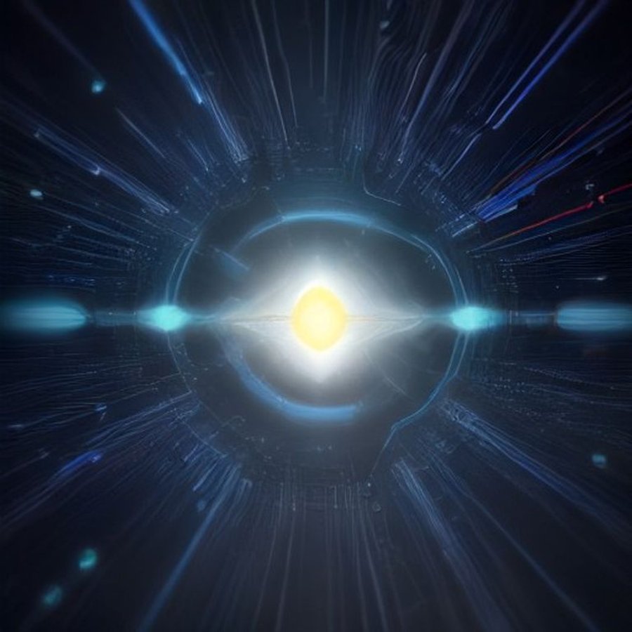 Một hình ảnh minh họa thực tế và chuyên nghiệp về công nghệ AI và blockchain, không có con người, khuôn mặt, chữ viết, logo hay dấu hiệu bản quyền